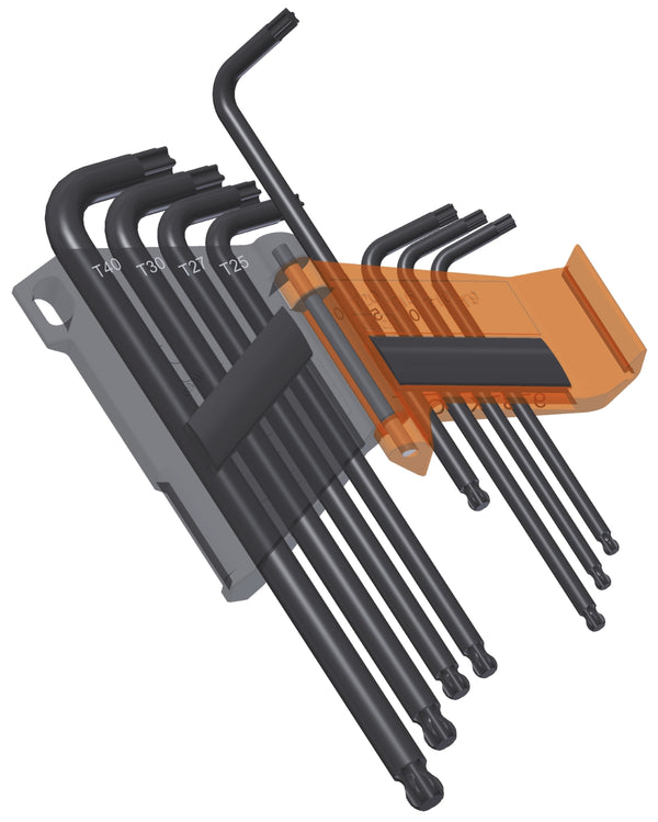 Beta Tools 97BTXL SC8 Torx Key Set 8 Pieces Long Version with Ball End
