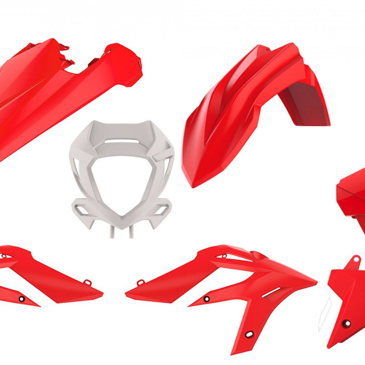 Polisport Plasticset Wit BETA XTRAINER 250/XTRAINER 300 2020-2022