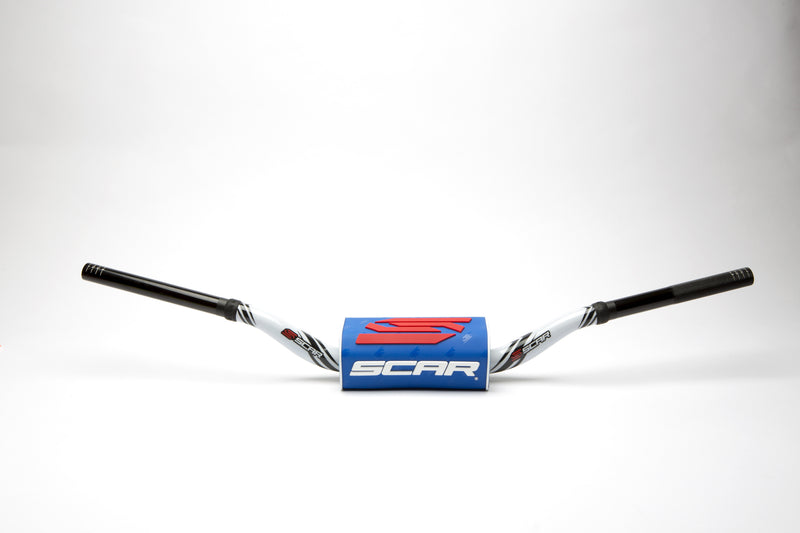 Scar O² Stuur Ø28,6 mm Yamaha YZ/YZF pa Stuur wit, Stuur blauw