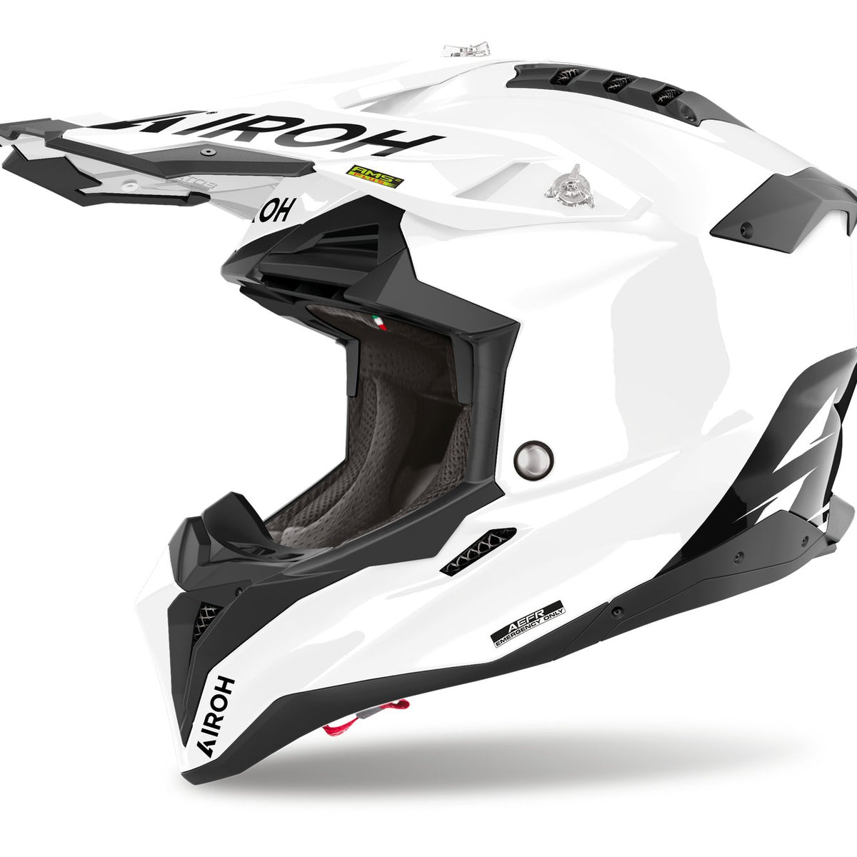 Airoh Aviator 3 Color white gloss Crosshelm
