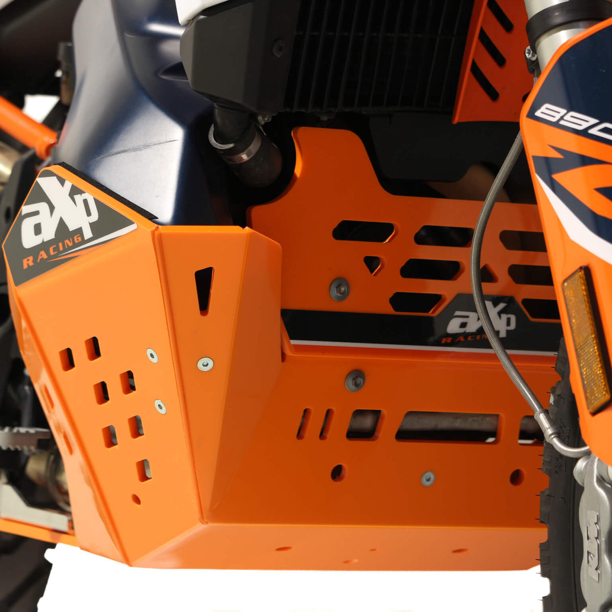 AXP Adventure Carterplaat TOURING HDPE 8mm Orange KTM790/890 Adventure/R/Rally