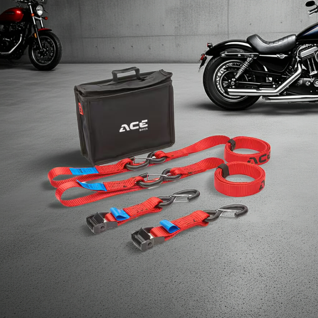 ACE BIKES "Cam Buckle Premium" set spanbanden Set inclusief draagtas – Motorcycle Protective Gear kopen bij WheelsWork | Motoronderdelen, Gereedschap & Accessoires