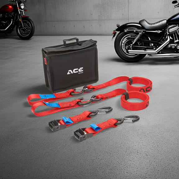 ACE BIKES "Cam Buckle Premium" set spanbanden Set inclusief draagtas – Motorcycle Protective Gear kopen bij WheelsWork | Motoronderdelen, Gereedschap & Accessoires