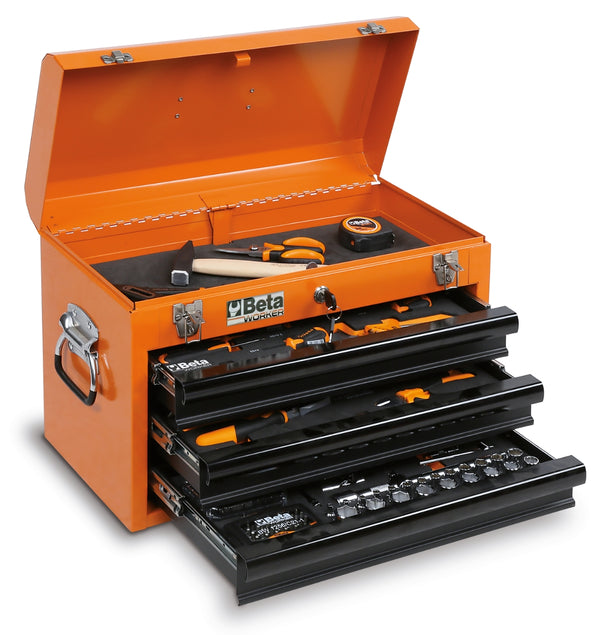 Beta Tools BW 2200E/N Werkzeugkoffer – 159-teiliges Werkzeugset – Mit Schubladen