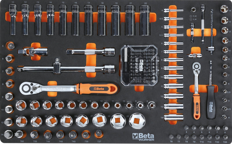 Beta Tools BW 2400S 7/E-M Tool Trolley – 7 Drawers – 309-Piece Tool Set