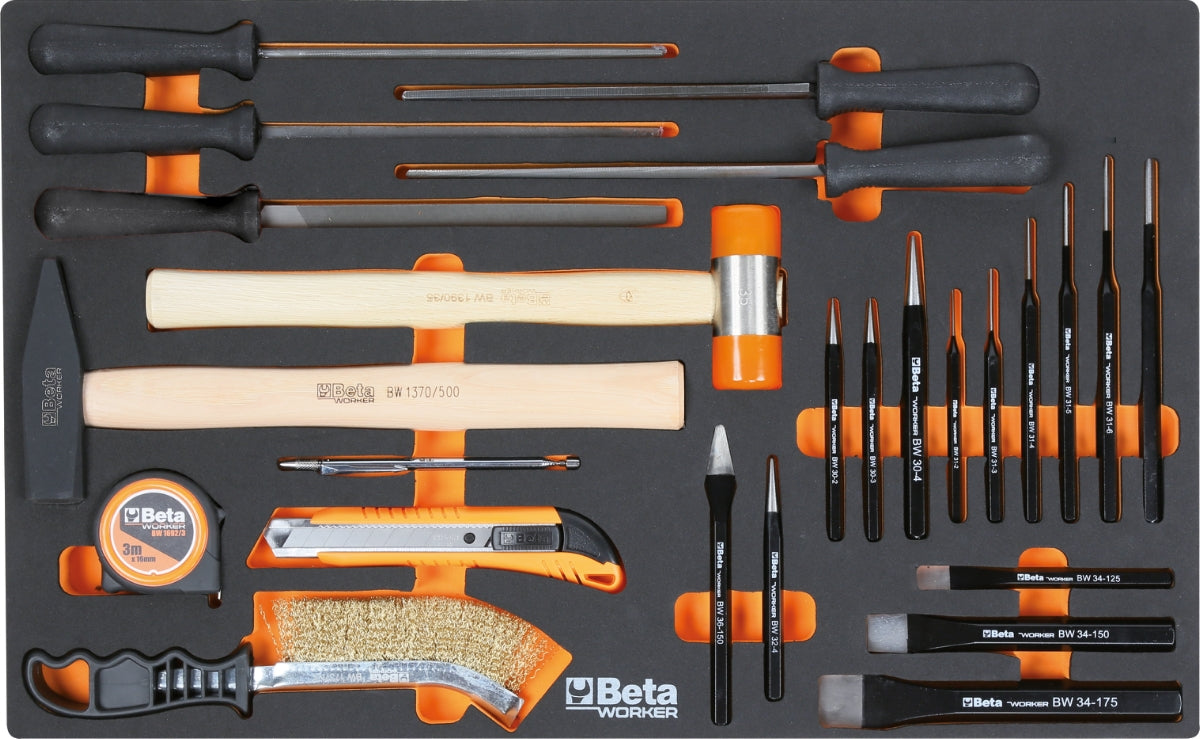 Beta Tools BW 2400S 8/E-L Werkstattwagen – 8 Schubladen – 398-teiliges Profi-Werkzeugset
