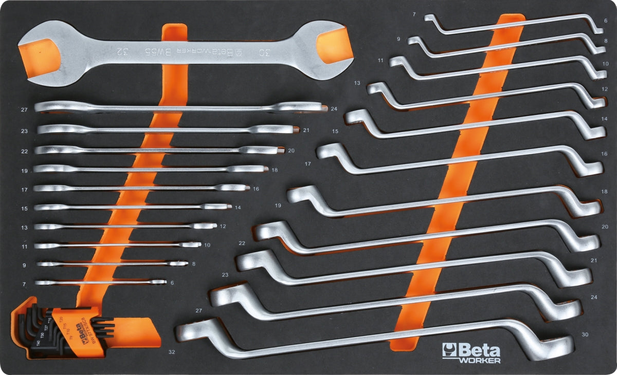 Beta Tools BW 2400S 8/E-L Werkstattwagen – 8 Schubladen – 398-teiliges Profi-Werkzeugset
