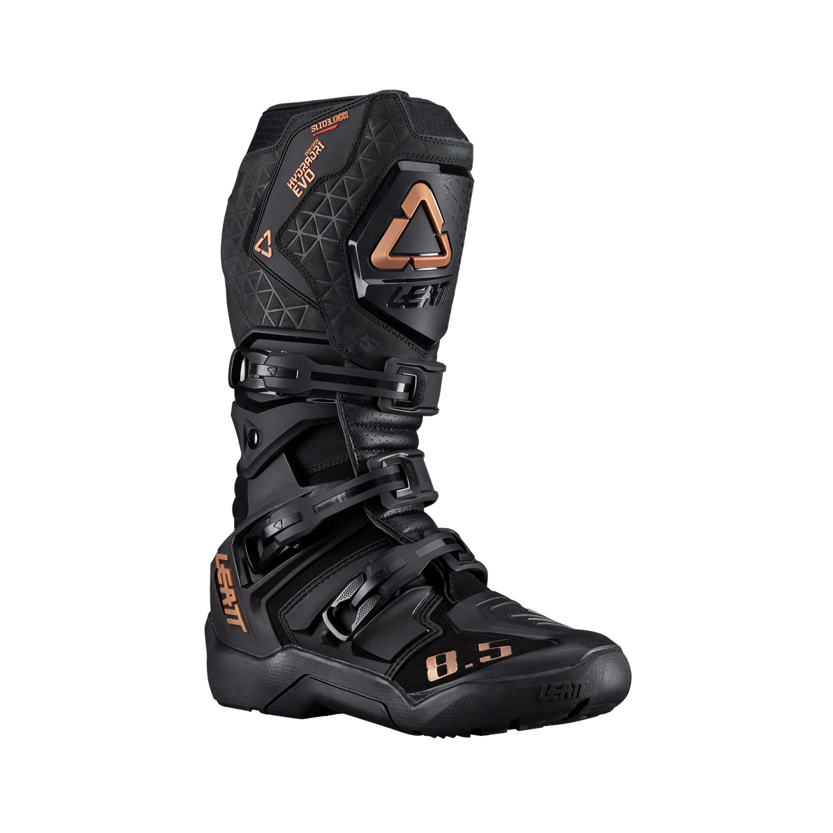 Leatt ADV 8.5 HydraDri Motorradstiefel, wasserdicht, 20.000 mm Wassersäule, CE-zertifiziert, Schwarz/Bronze