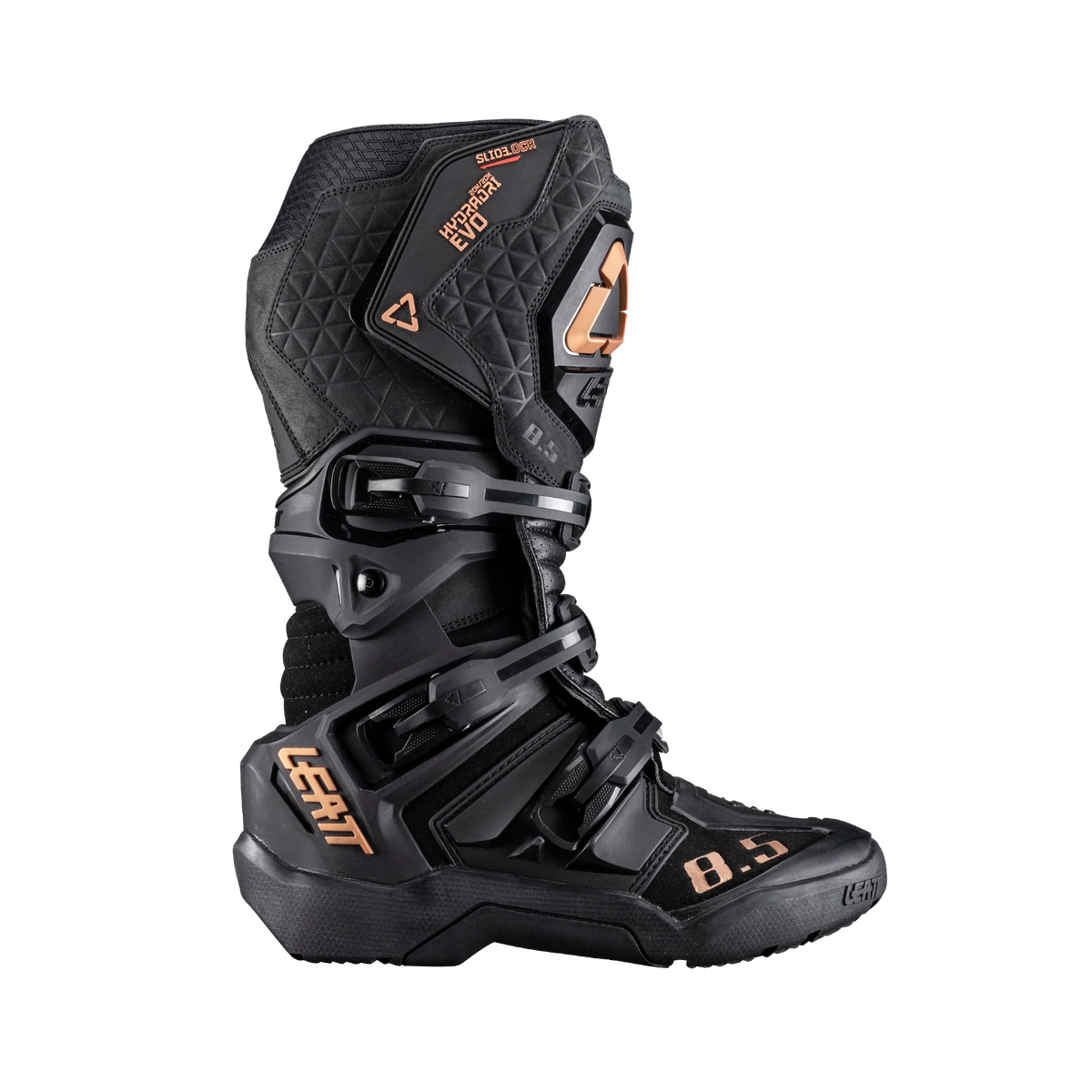 Leatt ADV 8.5 HydraDri Motorradstiefel, wasserdicht, 20.000 mm Wassersäule, CE-zertifiziert, Schwarz/Bronze