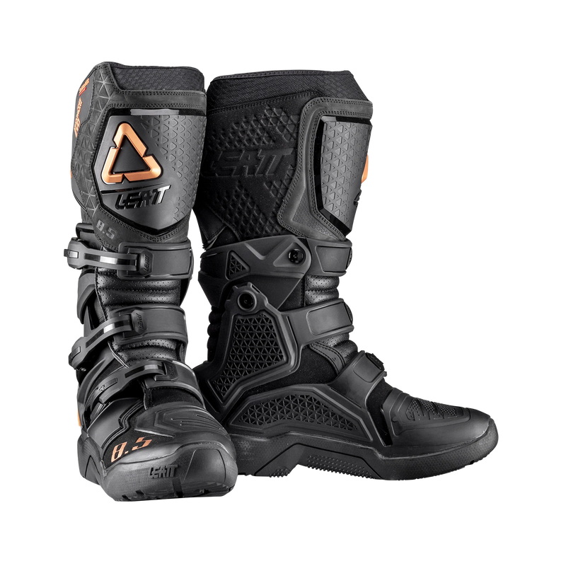 Leatt ADV 8.5 HydraDri Motorradstiefel, wasserdicht, 20.000 mm Wassersäule, CE-zertifiziert, Schwarz/Bronze