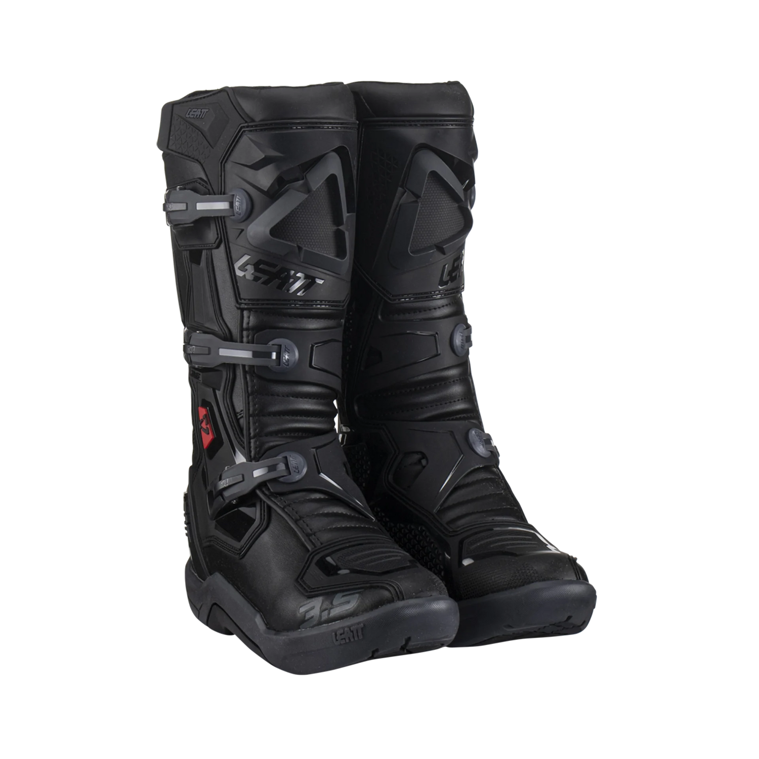 Leatt Moto 3.5 Motorradstiefel – Motocross-Stiefel Stealth Schwarz Grau