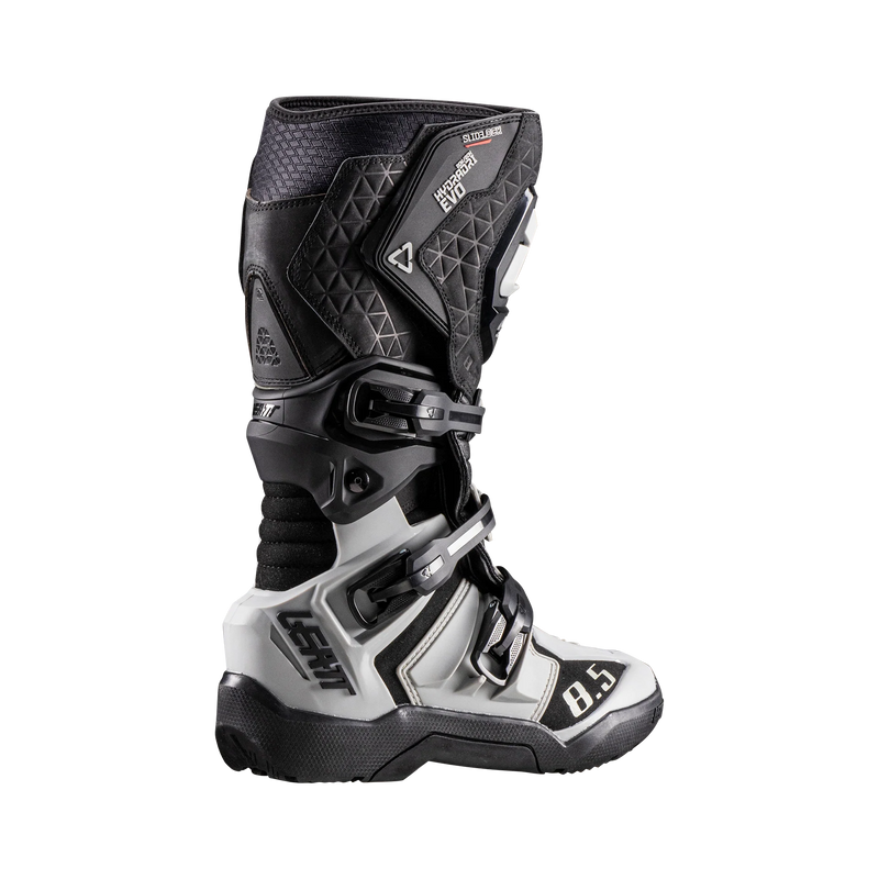 Leatt ADV 8.5 HydraDri Motorradstiefel, wasserdicht, 20.000 mm Wassersäule, CE-zertifiziert, Schwarz/Grau