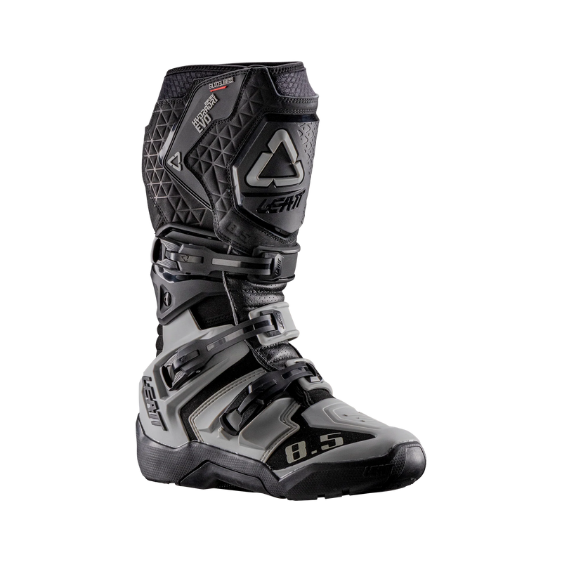 Leatt ADV 8.5 HydraDri Motorradstiefel, wasserdicht, 20.000 mm Wassersäule, CE-zertifiziert, Schwarz/Grau