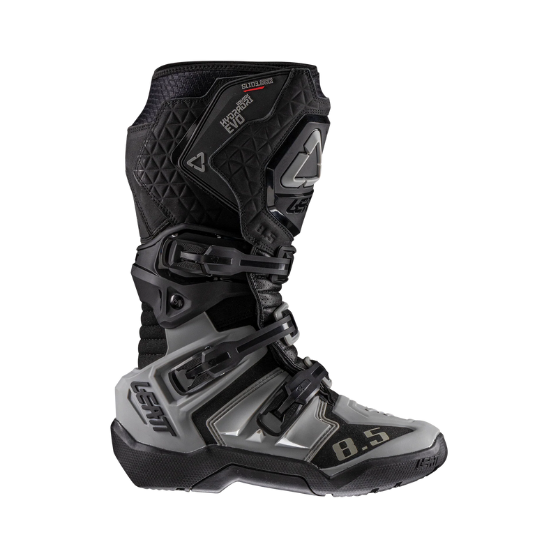 Leatt ADV 8.5 HydraDri Motorradstiefel, wasserdicht, 20.000 mm Wassersäule, CE-zertifiziert, Schwarz/Grau