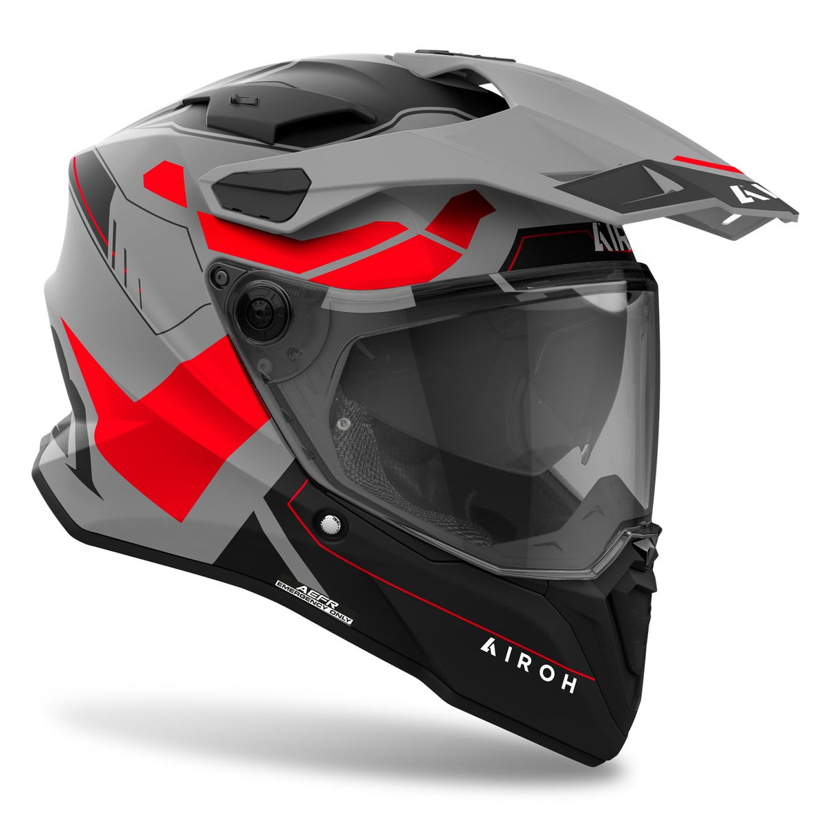 Airoh Commander 2 Reveal Red Fluo Matt Adventurehelm