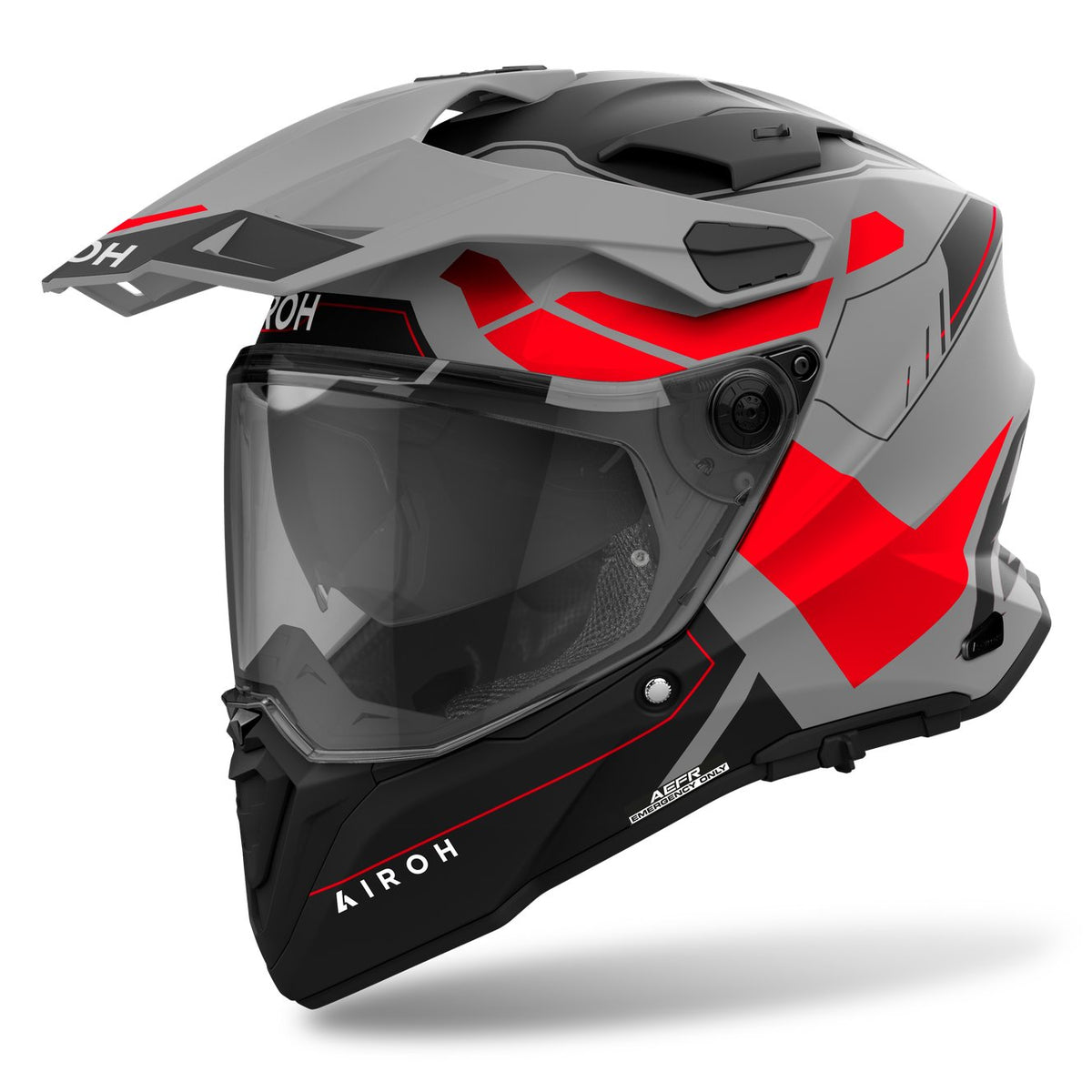 Airoh Commander 2 Reveal Red Fluo Matt Adventurehelm