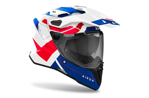 Airoh Commander 2 Reveal Blue/Red Gloss Adventurehelm