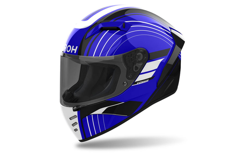 Airoh Connor Achieve Blue Gloss Integraalhelm