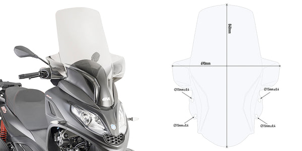 Givi D5614ST Windscherm