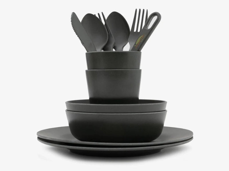 Darche Eco Bambus-Essgeschirr-Set, 12-teilig, für 2 Personen