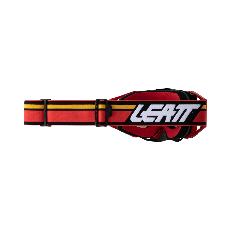 Leatt Velocity 6.5 Iriz Motocross Goggles Red/Red – Bulletproof MX & Enduro Goggle 28% VLT