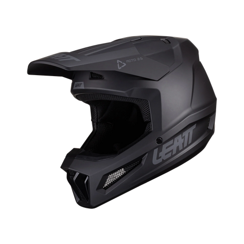 Leatt Moto 2.5 motorhelm ECE 22.06 Stealth Zwart/Grijs