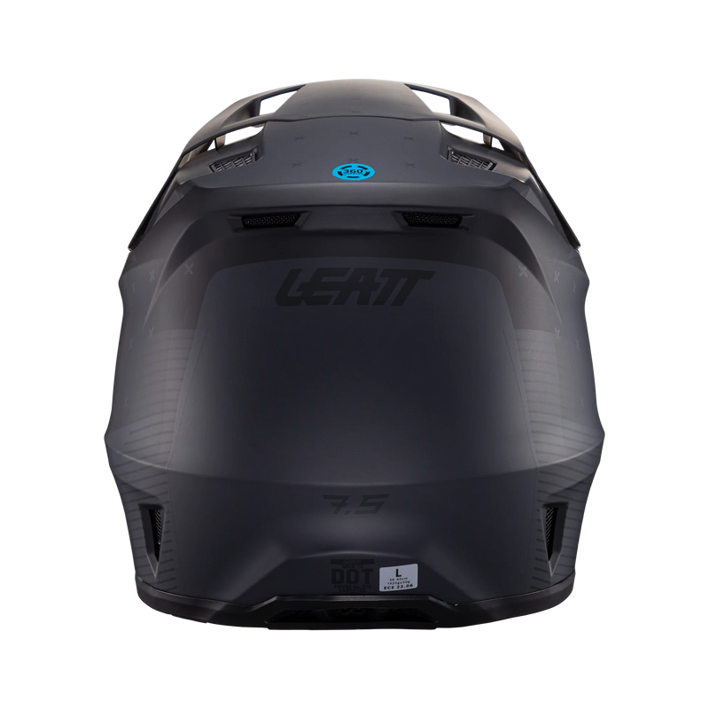 Leatt Moto 7.5 motorcycle helmet kit ECE 22.06 with Velocity 4.5 goggles Stealth Black/Gray