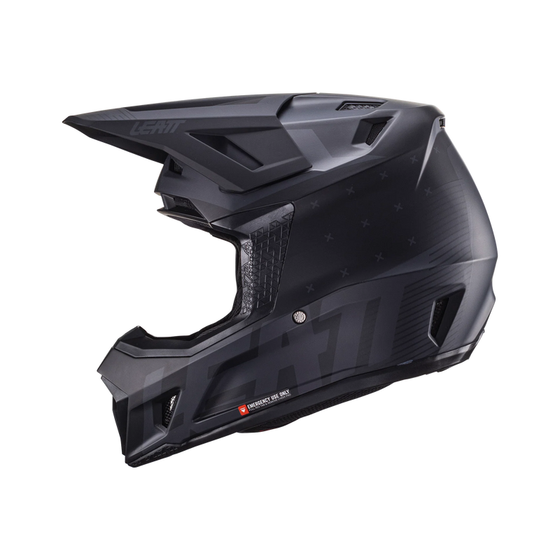 Leatt Moto 7.5 motorcycle helmet kit ECE 22.06 with Velocity 4.5 goggles Stealth Black/Gray