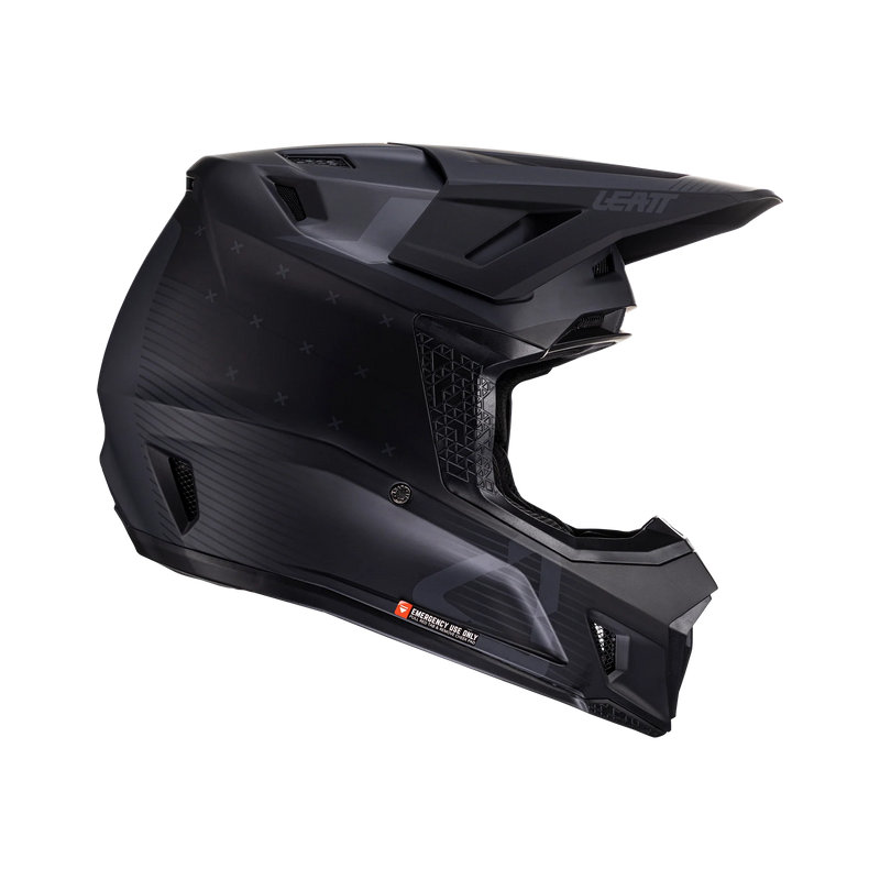 Leatt Moto 7.5 motorcycle helmet kit ECE 22.06 with Velocity 4.5 goggles Stealth Black/Gray