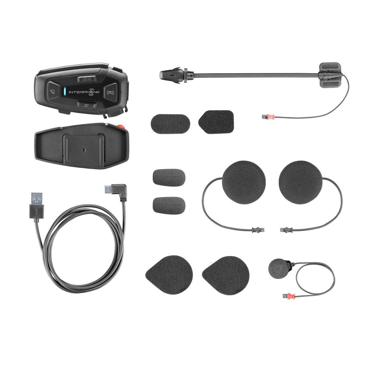 Interphone U-COM 8R Mesh Intercom Duo Pack – Communicatieset voor 2 Motorrijders aanzicht 4