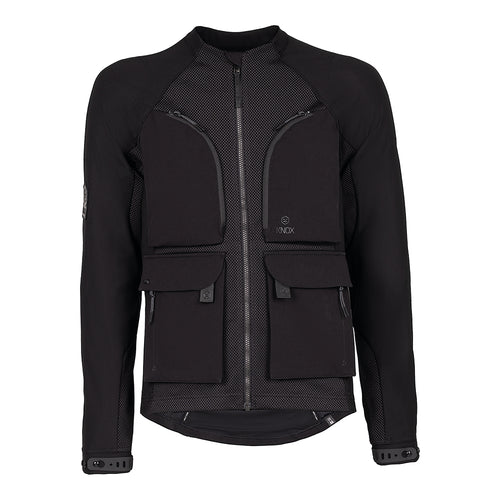 Knox Tor Schutzshirt – CE- und AA-zertifizierte Motorradjacke, Schwarz