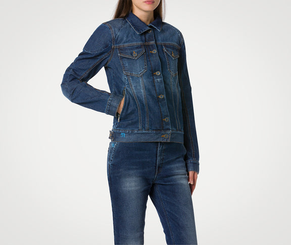 PMJ Lucy Spijkerjas Dames – AAA T-Tex Pro Twaron Motorjas aanzicht 4
