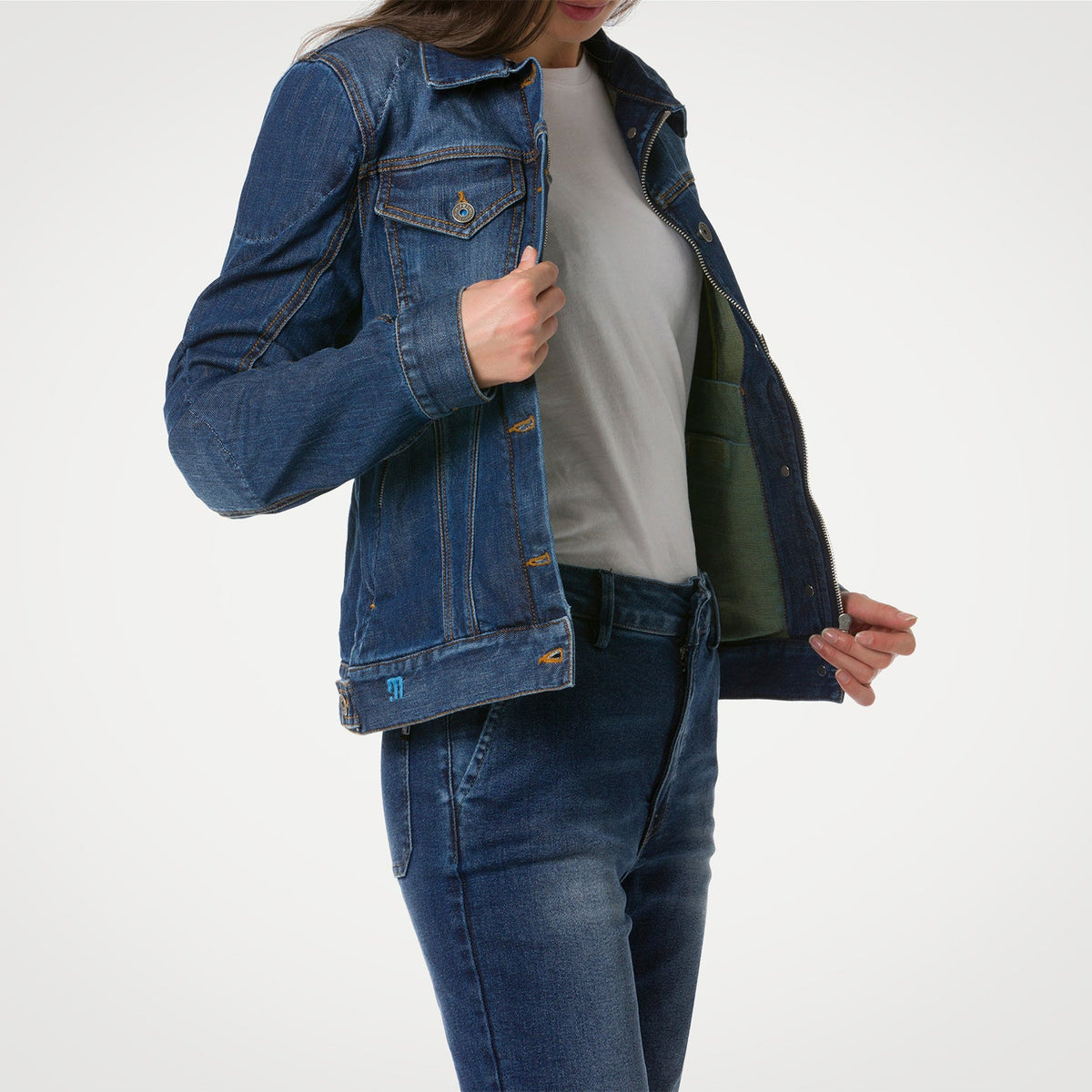 PMJ Lucy Spijkerjas Dames – AAA T-Tex Pro Twaron Motorjas aanzicht 7
