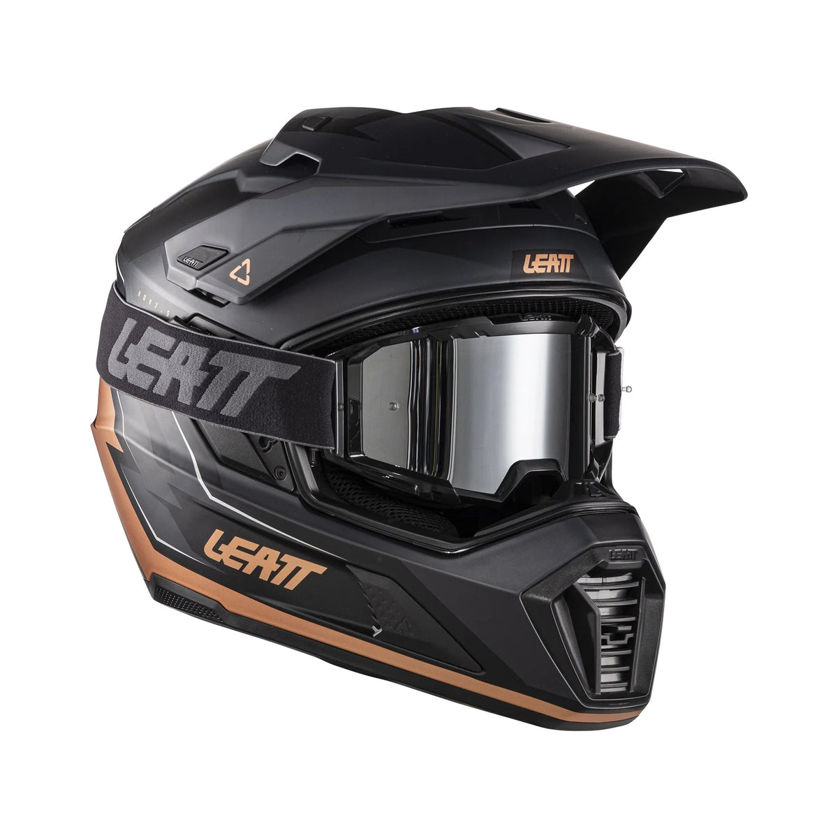 Leatt ADV 7.5 children's motorcycle helmet adventure ECE 22.06 with goggles Black/Bronze
