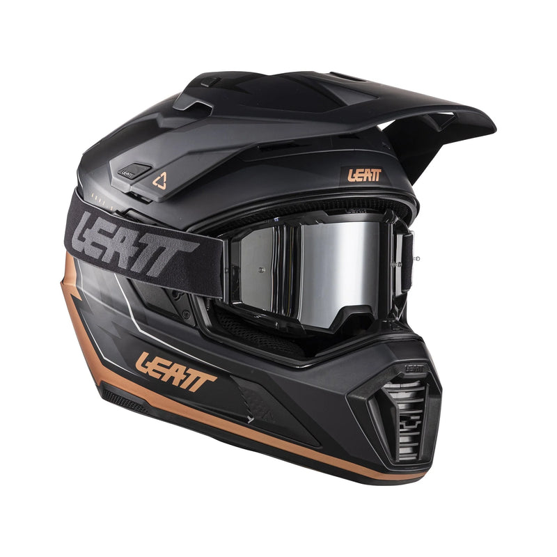 Leatt ADV 7.5 children's motorcycle helmet adventure ECE 22.06 with goggles Black/Bronze