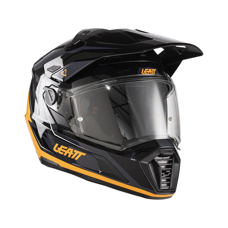 Leatt ADV 7.5 Kinder-Motorradhelm Adventure ECE 22.06 mit Brille, Schwarz/Orange