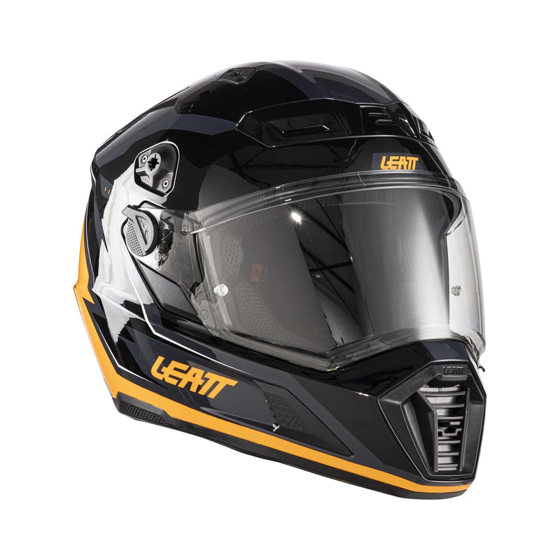 Leatt ADV 7.5 Kinder-Motorradhelm Adventure ECE 22.06 mit Brille, Schwarz/Orange