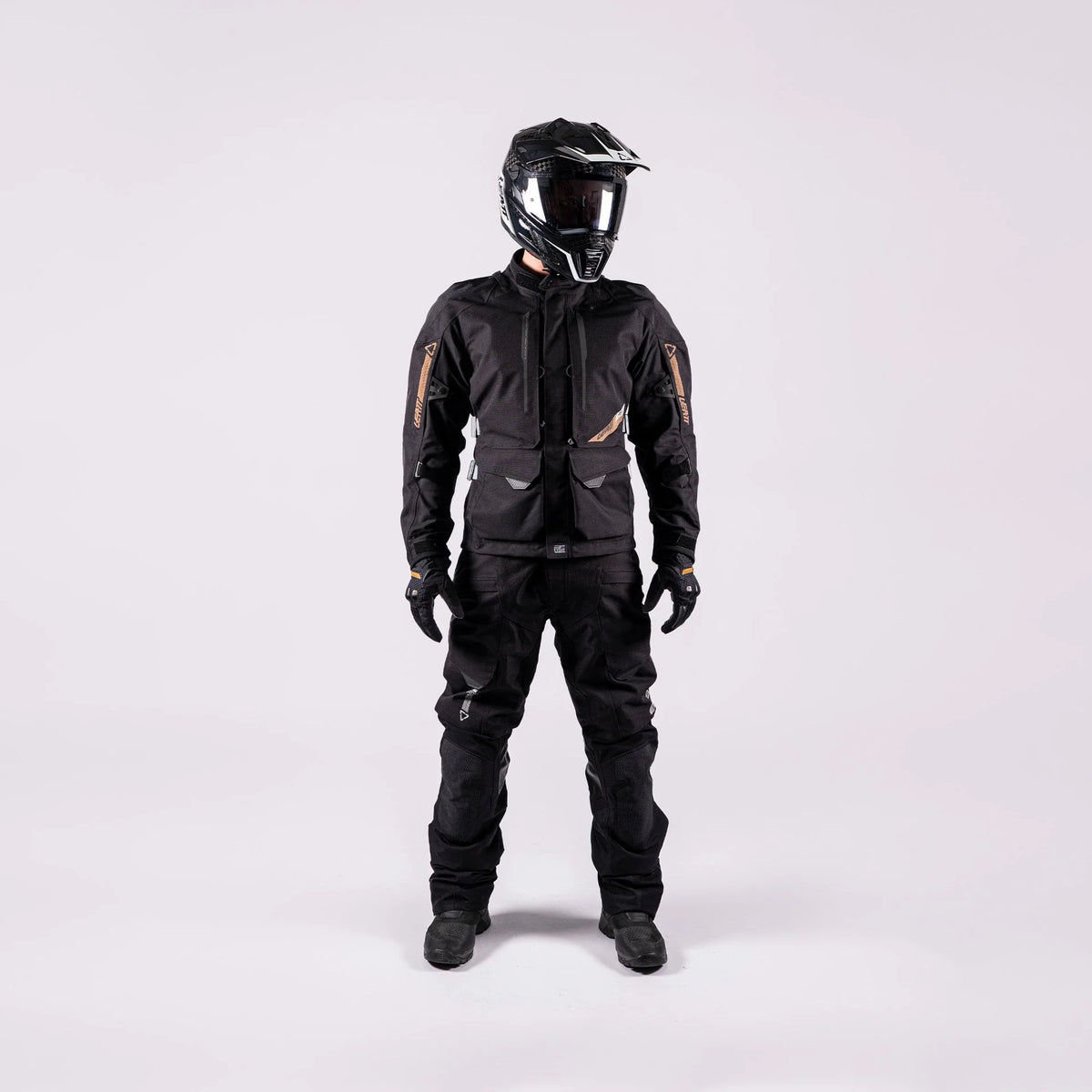 Leatt ADV DriTour 5.5 Motorradjacke, HydraDri EVO 20K wasserdicht, AA-zertifiziert, schwarz/grau