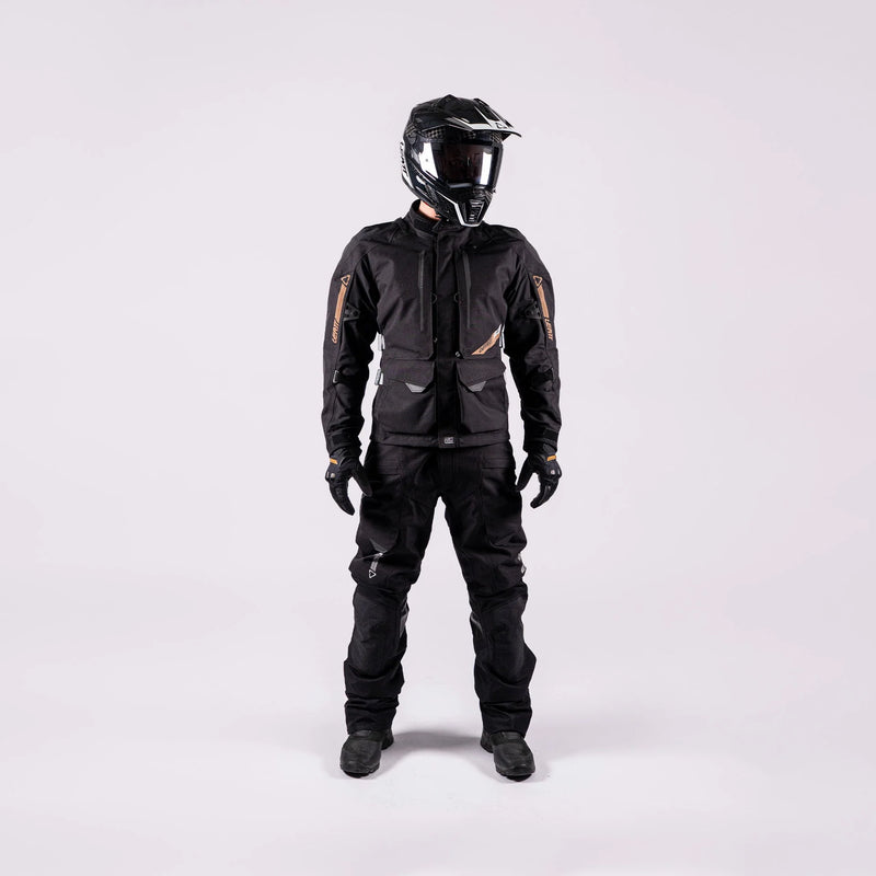 Leatt ADV DriTour 5.5 Motorradjacke, HydraDri EVO 20K wasserdicht, AA-zertifiziert, schwarz/grau