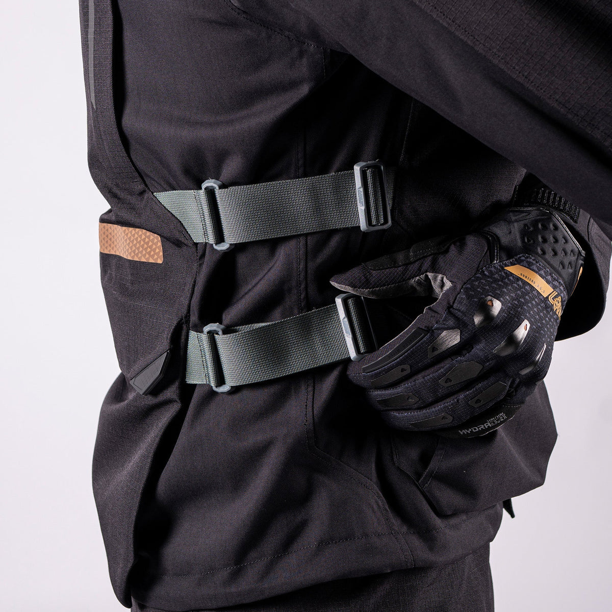 Leatt ADV DriTour 5.5 Motorradjacke, HydraDri EVO 20K wasserdicht, AA-zertifiziert, schwarz/grau