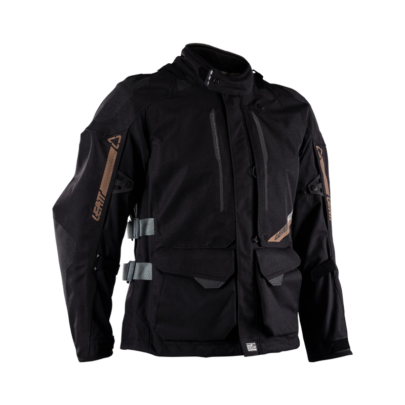 Leatt ADV DriTour 5.5 Motorradjacke, HydraDri EVO 20K wasserdicht, AA-zertifiziert, schwarz/grau