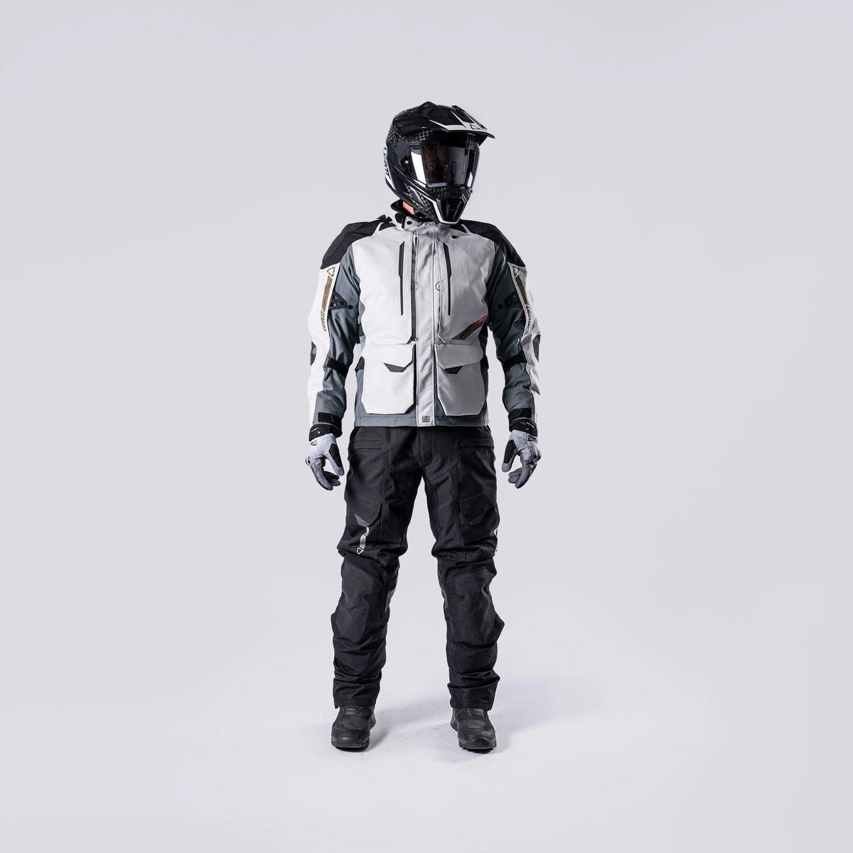 Leatt ADV DriTour 5.5 Motorradjacke, wasserdicht (20.000 mm Wassersäule), AA-zertifiziert, Stahlgrau