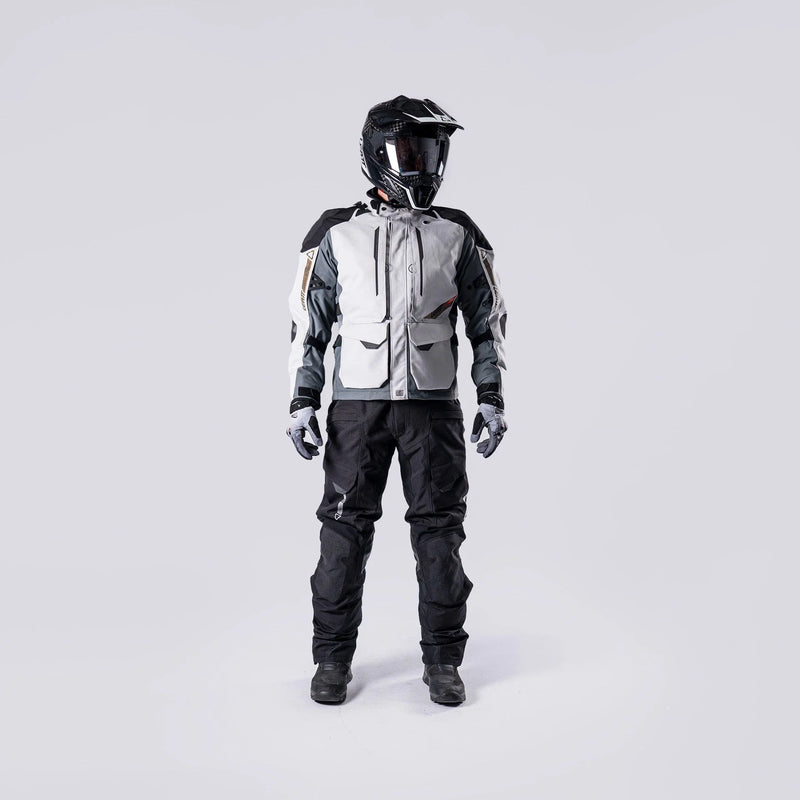 Leatt ADV DriTour 5.5 Motorradjacke, wasserdicht (20.000 mm Wassersäule), AA-zertifiziert, Stahlgrau