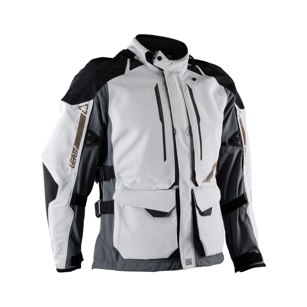 Leatt ADV DriTour 5.5 Motorradjacke, wasserdicht (20.000 mm Wassersäule), AA-zertifiziert, Stahlgrau