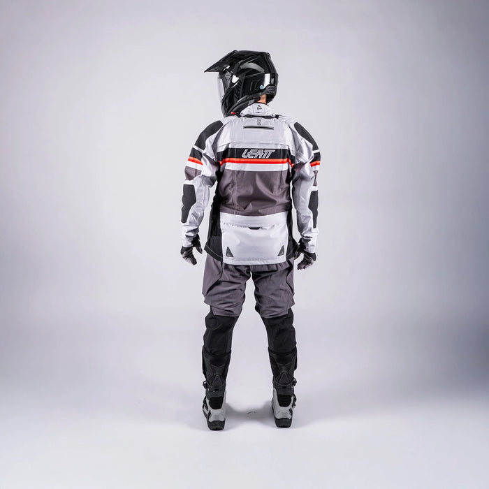 Leatt ADV Rally 7.5 HydraDri Max 30K Wasserdichte Adventure-Motorradjacke, Grau