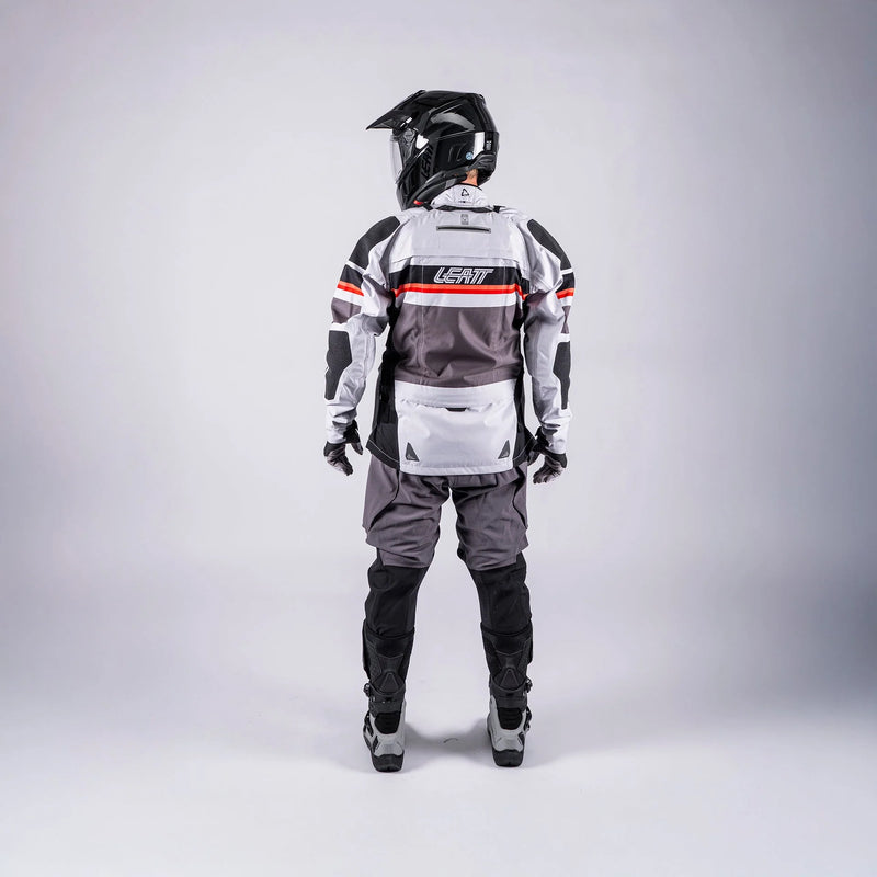 Leatt ADV Rally 7.5 HydraDri Max 30K Wasserdichte Adventure-Motorradjacke, Grau