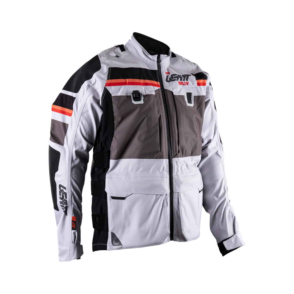 Leatt ADV Rally 7.5 HydraDri Max 30K Wasserdichte Adventure-Motorradjacke, Grau