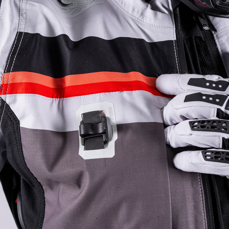 Leatt ADV Rally 7.5 HydraDri Max 30K Wasserdichte Adventure-Motorradjacke, Grau