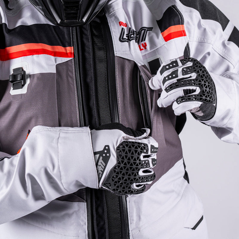 Leatt ADV Rally 7.5 HydraDri Max 30K Wasserdichte Adventure-Motorradjacke, Grau