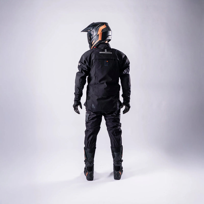 Leatt ADV Rally 7.5 Motorradjacke, wasserdicht bis 30.000 mm Wassersäule, Adventure Hydradri Max, schwarz/grau